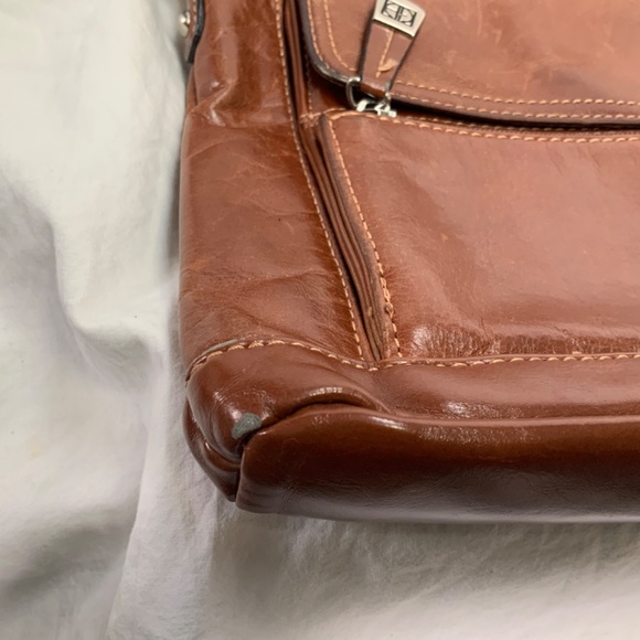 Brown Leather Crossbody Bag by Giani Bernini - Picture 5 of 11